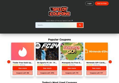 speedycoupons.com Reviews & Scam