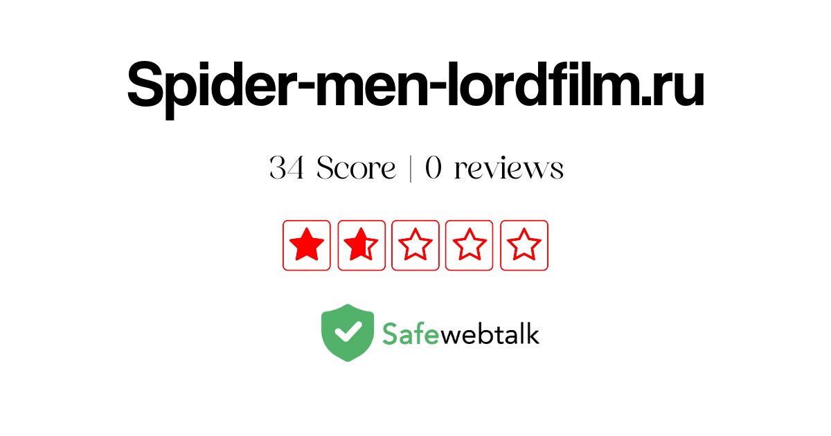 Spider-men-lordfilm.ru Review: Legit or Scam [Medium Secure Website]