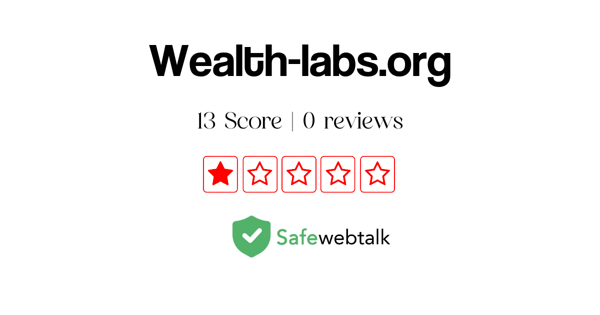 Wealth-labs.org Review: Legit or Scam [Suspicious Website]