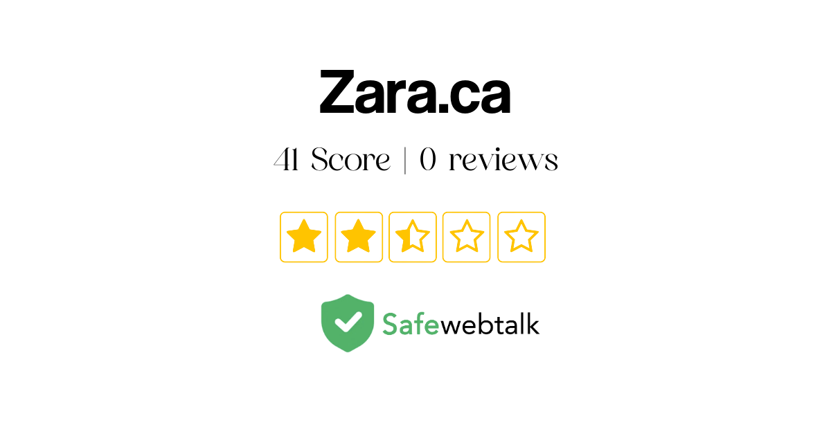 Zara.ca Review: Legit or Scam [Medium Secure Website]