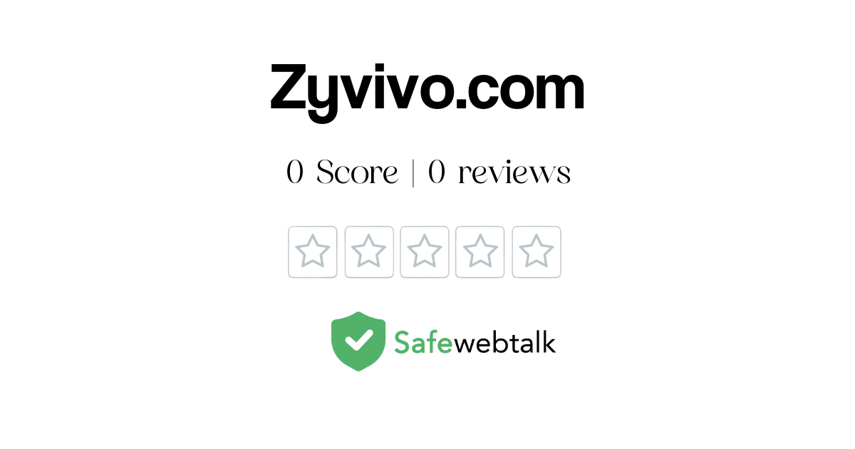 Zyvivo.com Review: Legit or Scam [Suspicious Website]